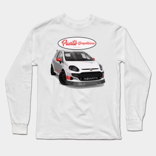 Punto Competizione Bianco Rosso Stickers Long Sleeve T-Shirt